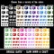 Dislike Broken Heart Minus One Bubble Temporary Tattoo Water Resistant Fake Body Art Set Collection